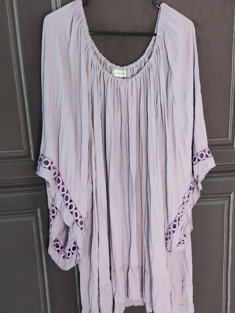 Catherines Lavender Purple Caftan-Style Tunic Top